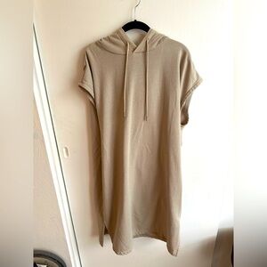 H&M Sleeveless Hoodie Sweatshirt Dress with Pockets